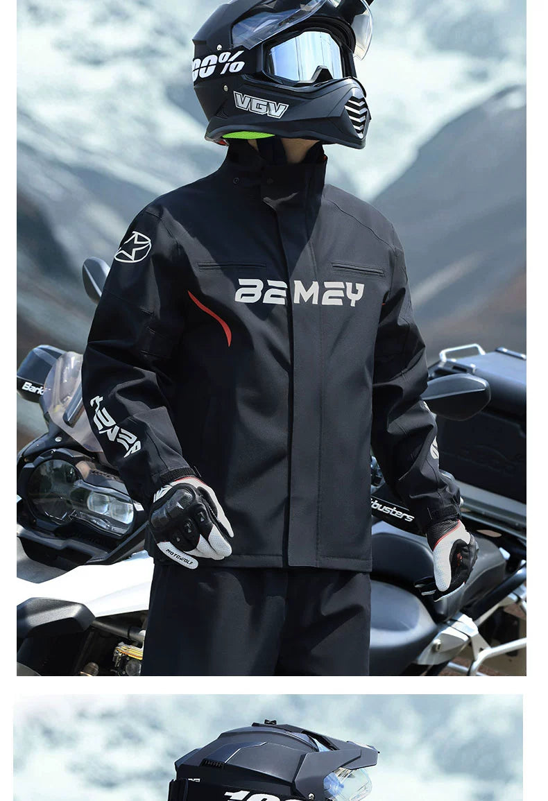 BMEI Motorcycle Raincoat Cycling Clothes Suit Rain-Proof Special Adult Rain-Proof Split Men's Take-out Rider
