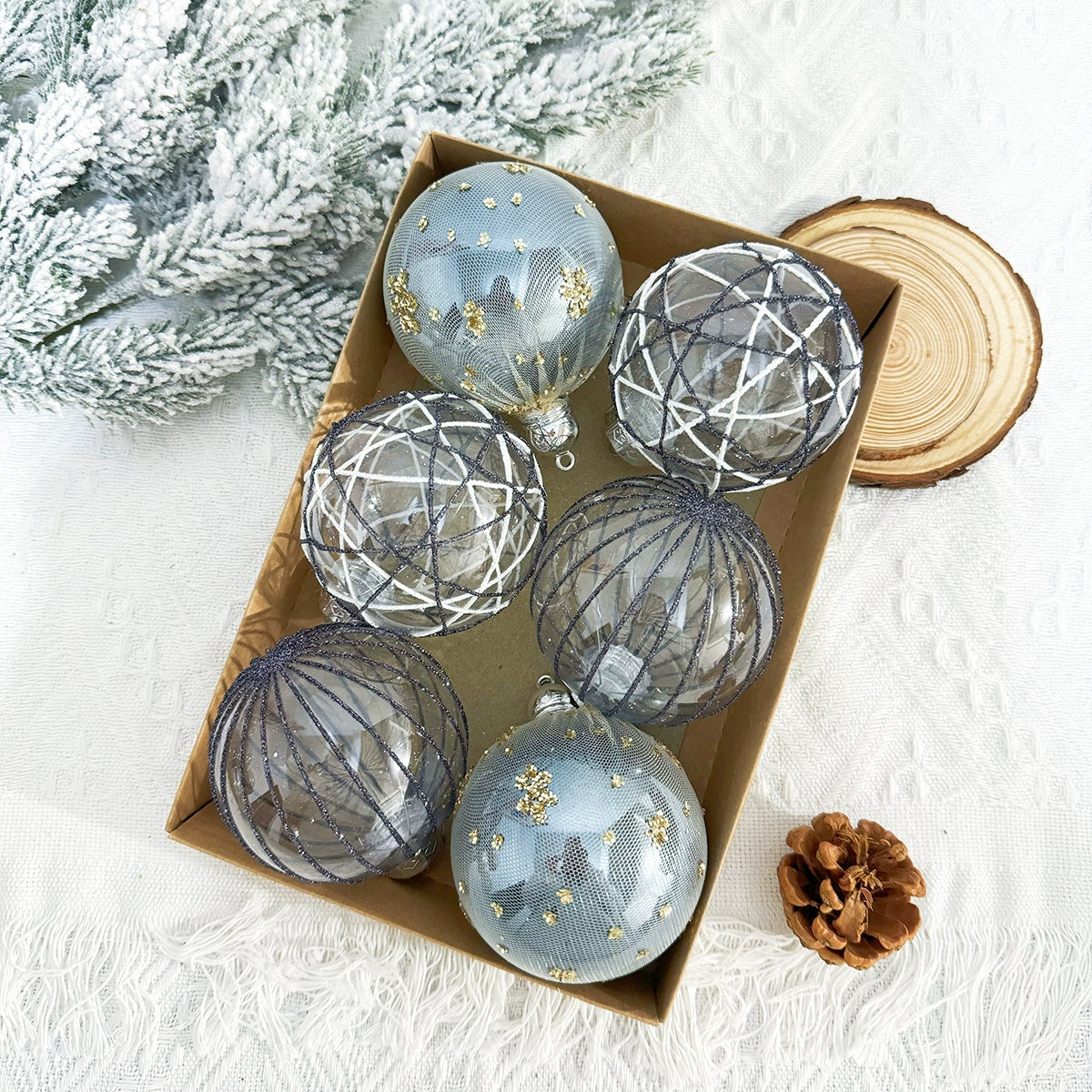 Christmas Tree Led Pendant Gilding Ribbon Christmas