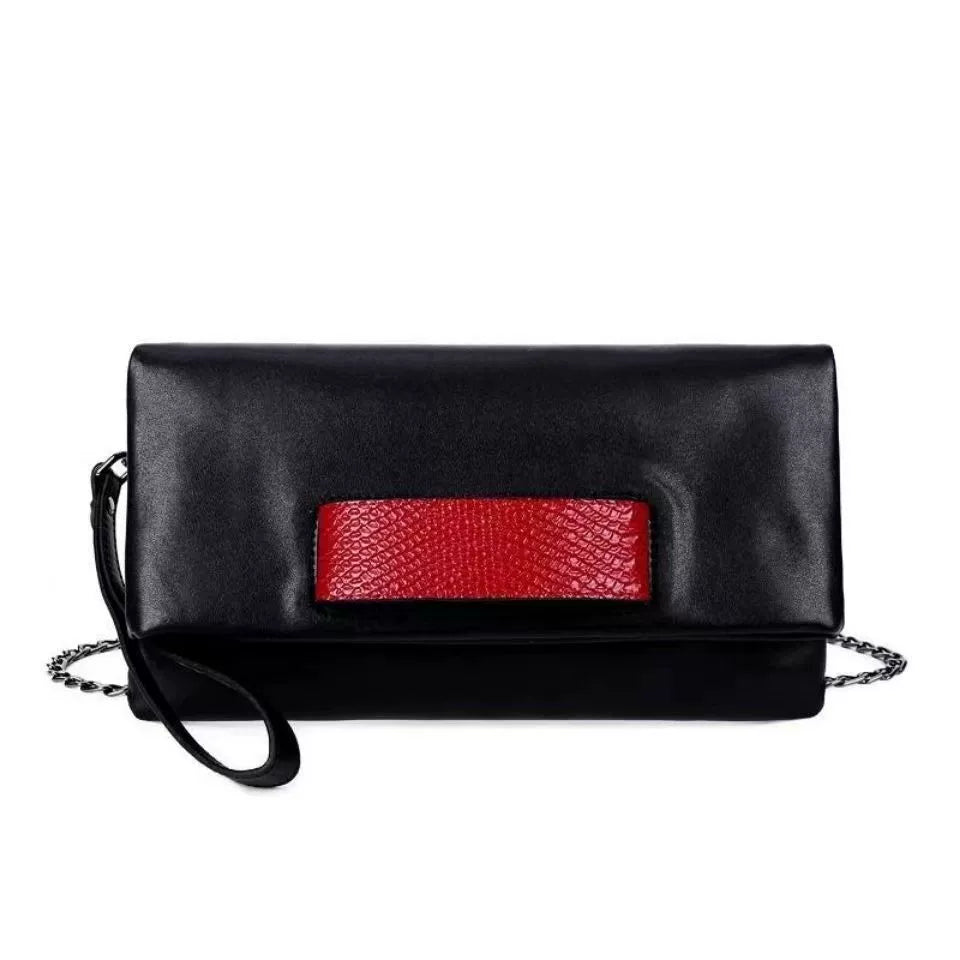 Trendy Genuine Leather Popular Bag for Women Is 2025 New Clutch Graceful and Fashionable Clutch Envelope Shoulder Messenger Bag