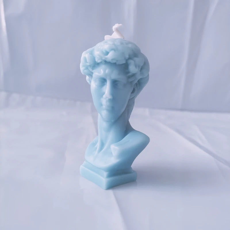 Fruit scented candles, natural plant scented white tea, lavender, David sculpted Aromatherapy candles 4.5X6.5cm