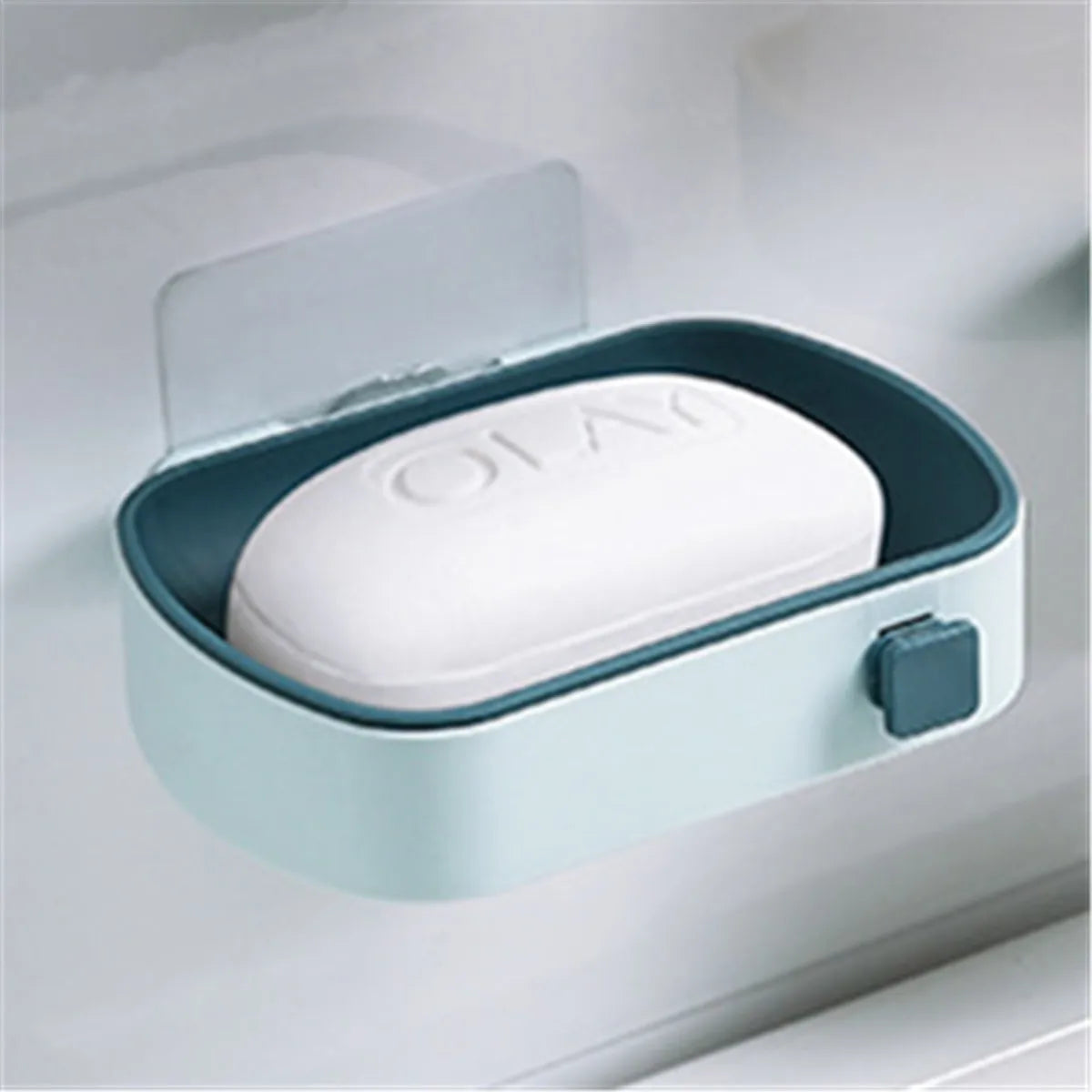 Suction Cup Soap Dish Box For Bathroom Shower Soap Holder with Drain Portable Leaf Shape Toilet Laundry Soap Rack Tray...