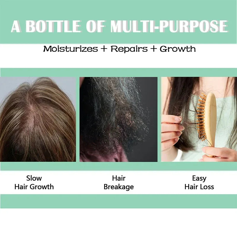 Fast Growth Chebe Oil Hair Regrowth Serum Chebe Powder Repair Damaged Scalp Treatment Anti-Hair Loss Care Moisturize Essence