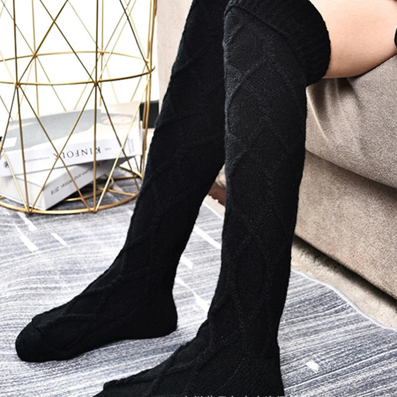 Hot Selling Woolen Socks Thickened Stockings Woolen Ball Socks Pile Up Socks Winter New Stockings Bow Knots Woolen balls