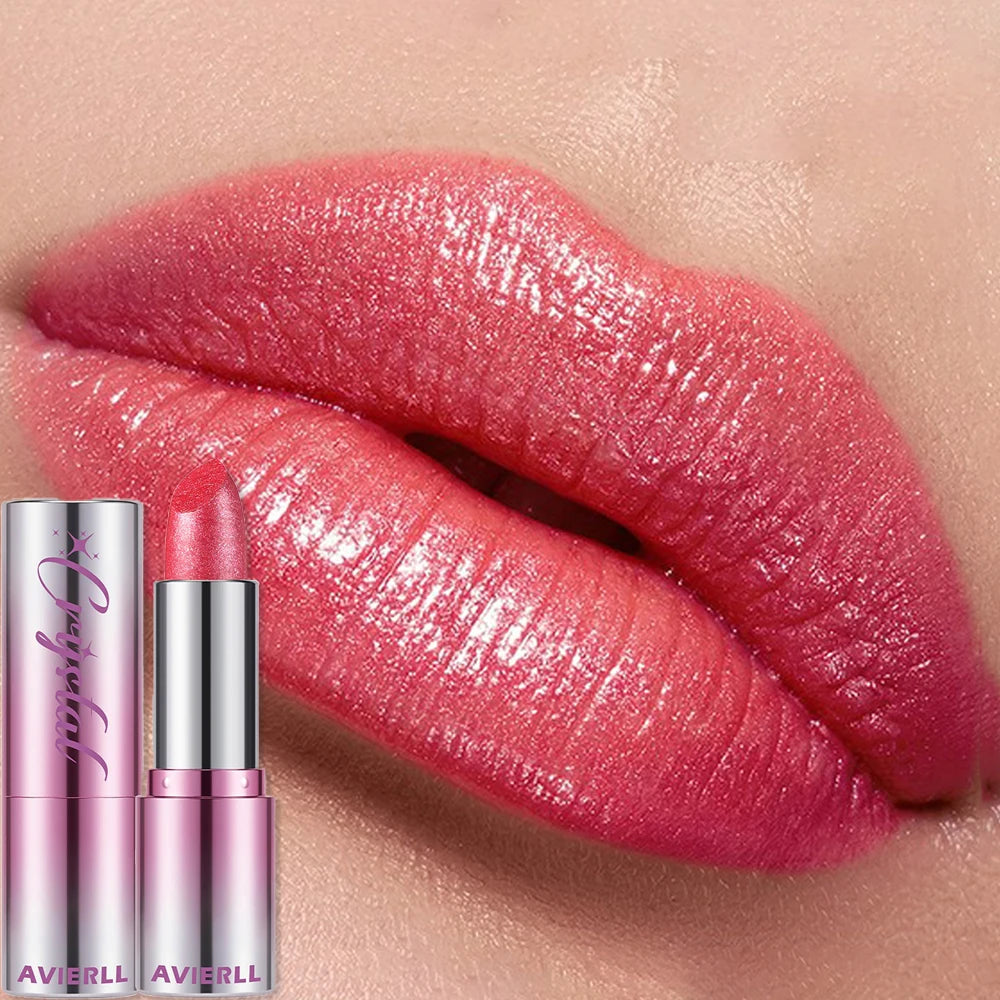 14 Colors Metallic Sparkle Lipstick Polarizing Pigment Diamond Shine Gold Pearlescent Lipgloss Long Lasting Lip Beauty Makeup