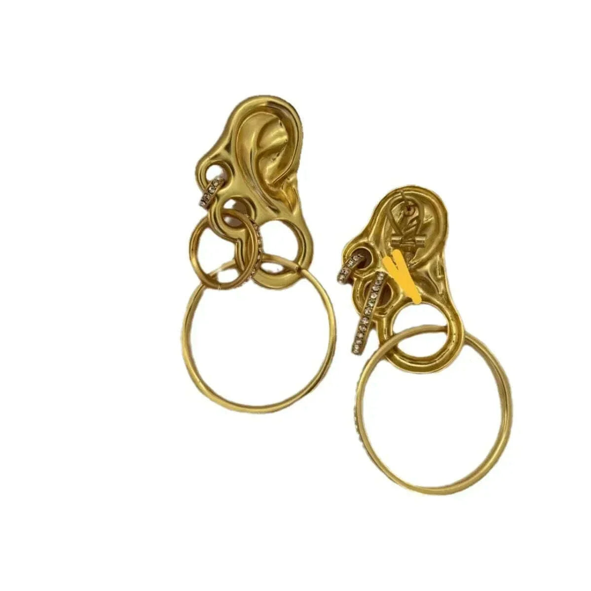 Fashion Luxury Exquisite Surreal Facial Elements Exaggerated Trend Ear Studs Niche design high-quality earrings for women