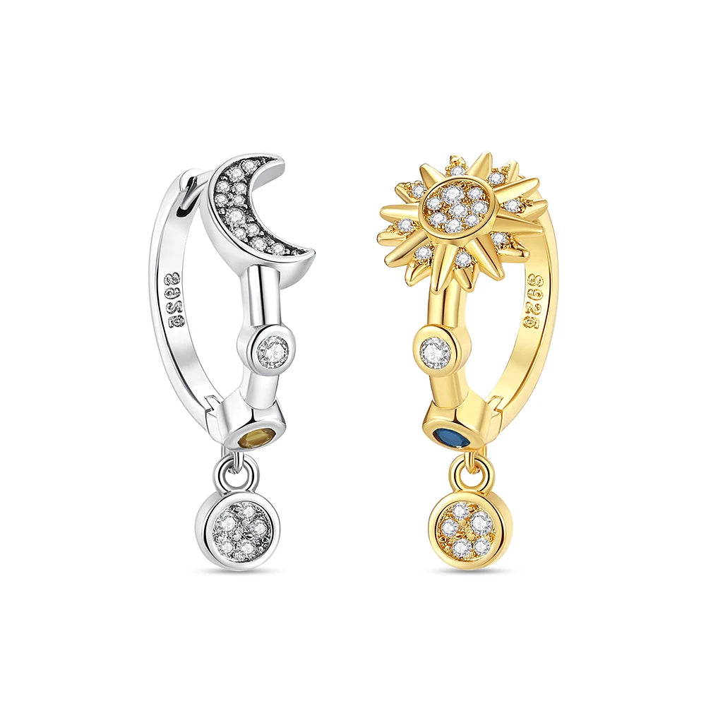 Original 925 Sterling Silver Earrings 2026 Stud Hoop Crystal Earings For Women Rose Gold Crown Heart Infinity Bee Earing...