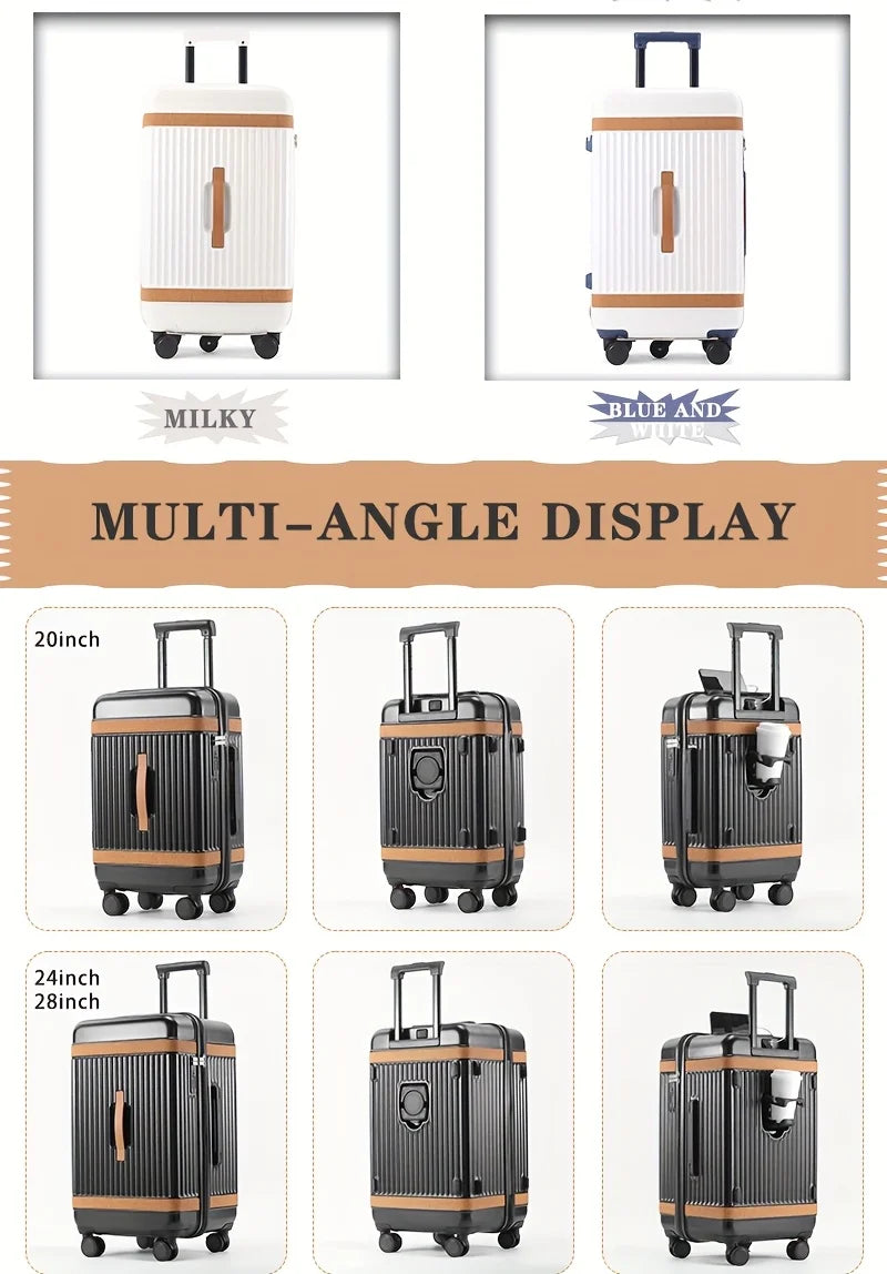 Heavy-Duty Large Capacity Suitcase with TSA Lock PC+ABS Hardshell Luggage,360° Silent Wheels Adjustable Handle,USB...