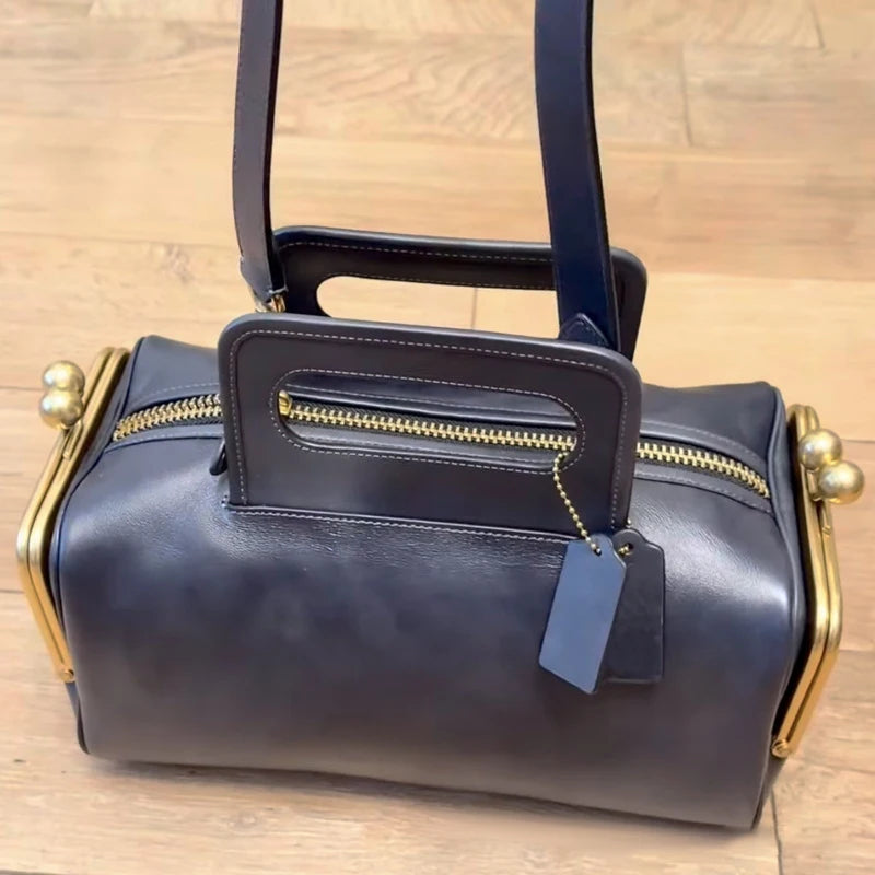 Luxury Retro Clip Handbag Luxury Designer Frame Handbag Large Capacity Zippered Crossbody Bag Fashion Women's Box Bag |...