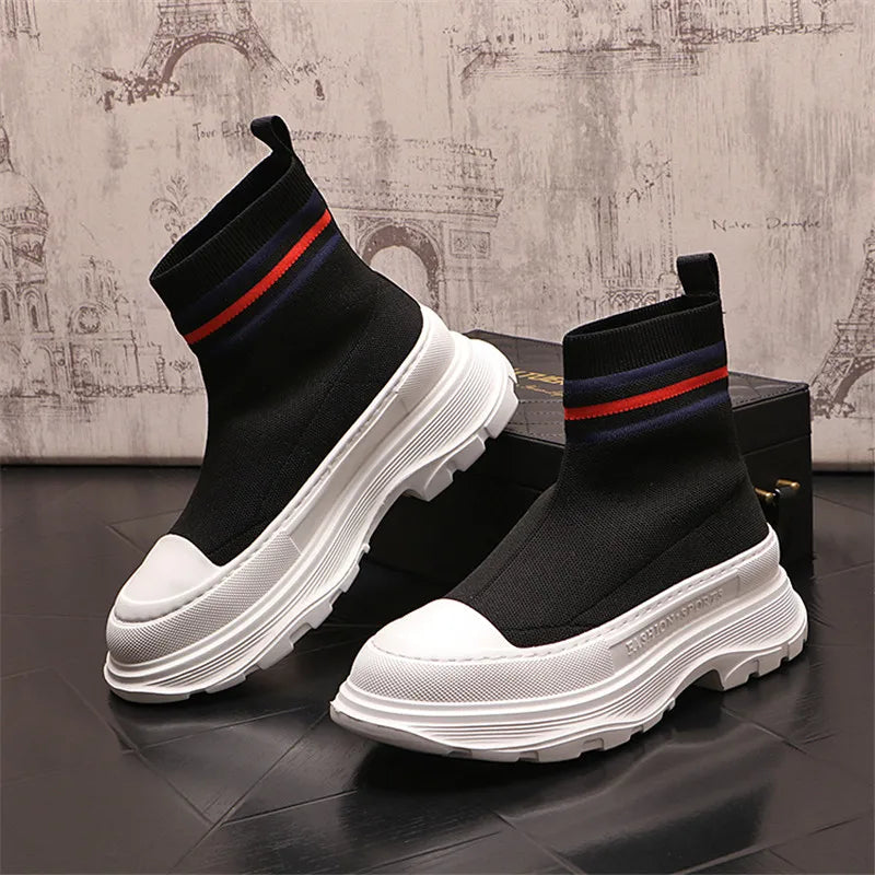 Luxury Design Wedding Dress Business Boots Fashion Men Mesh Casual Shoes Lightweight Vulcanize Round Toe Driving Walking Loafers