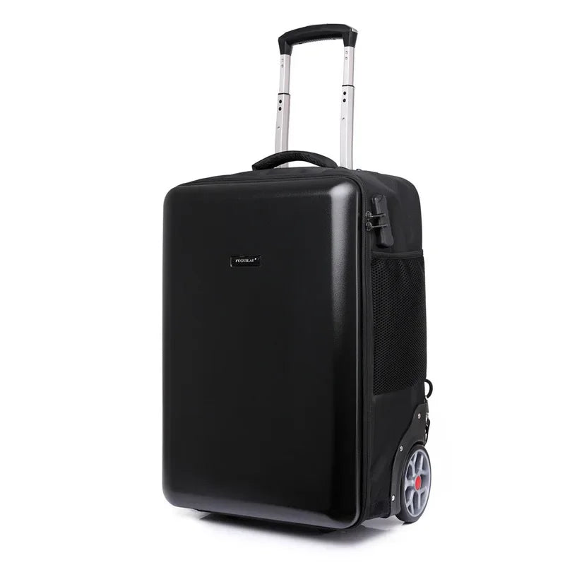 Formsio 19"22" Inch Cabin Trolley Suitcase Cabin Lazy Rolling Backpack On Wheels - Kimlud