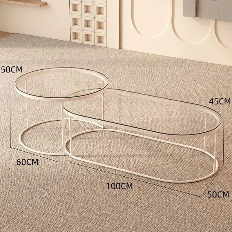 Luxury Clear Coffee Table Nordic Minimalist Bedroom Entryway Coffee Table Centre Living Room Meubles De Salon Room...