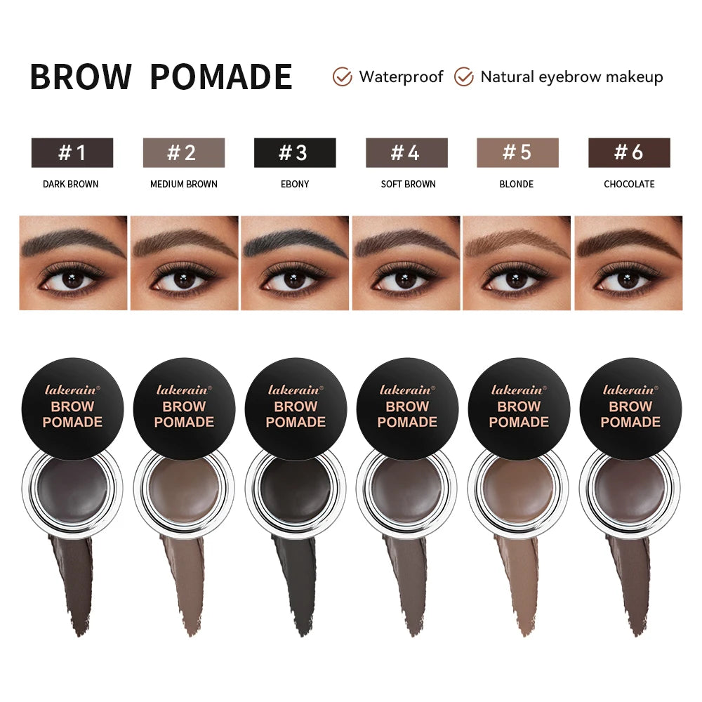 Eyebrow Styling Eyebrow Cream 6Color Wild Styling Eyebrow Gel Soap Long-Lasting Waterproof Eyebrow Cream Cosmetics Makeup - Kimlud