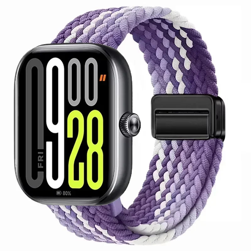Magnetic Braided Nylon Loop Band for Xiaomi Redmi Watch 6 5 4 Strap Adjustable Sport Replacement Correa Bracelet Mi Band...