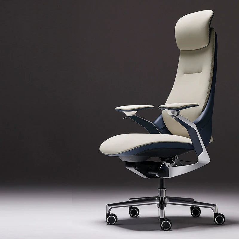 Computer Relaxing Office Chair Ergonomic Mobile Wheels Leather Office Chair Backrest Modern Sillas De Oficina Library...