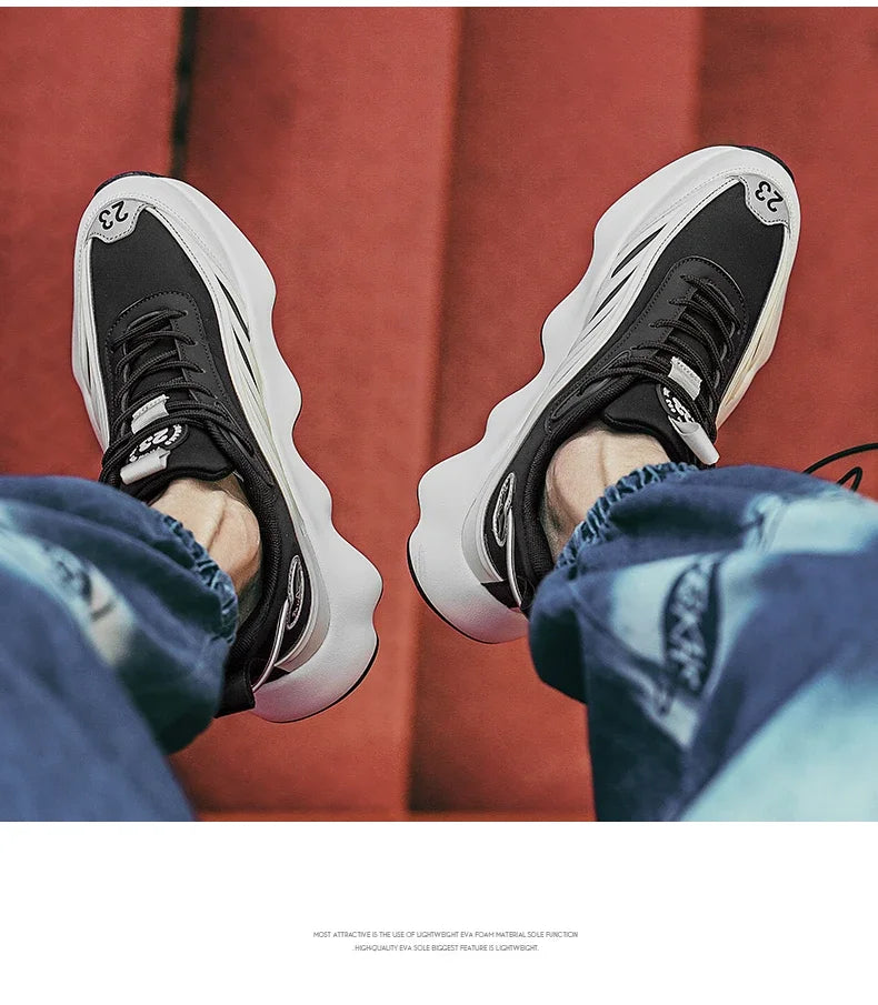 Autumn new high-quality men casual sneakers fashionable and versatile thick-soled comfortable non-slip dad shoes for couples