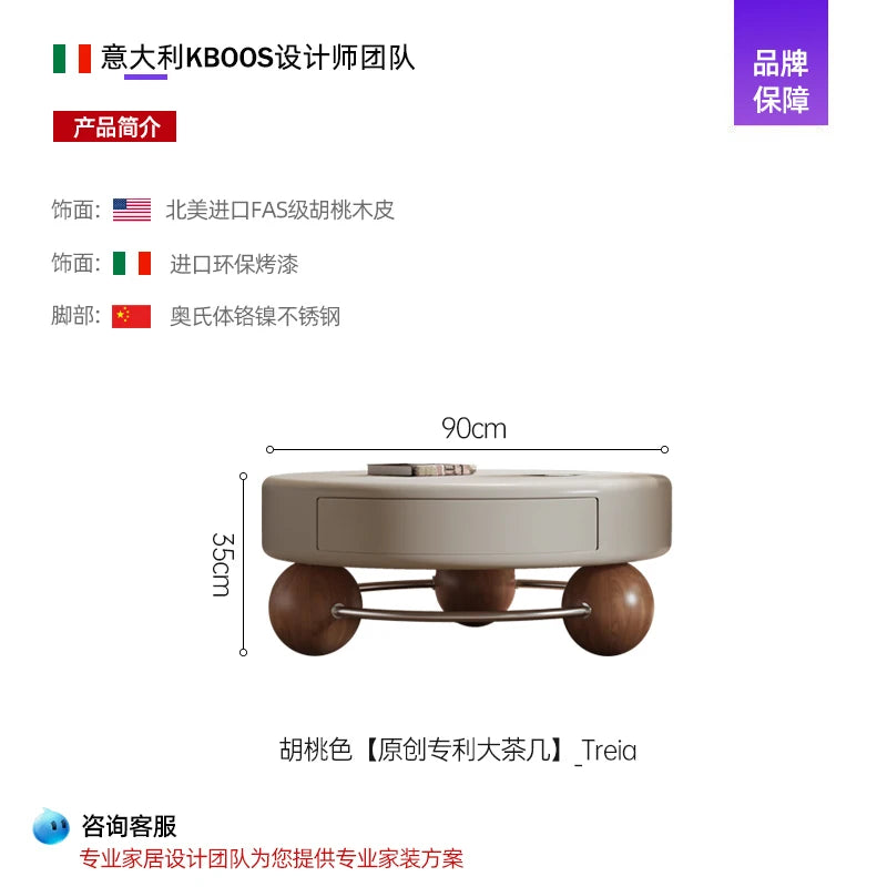 Wood Modern Coffee Table Decoration Designer Industrial Coffee Table Storage Aesthetic Mesa Auxiliar Lounge Suite Furniture - Kimlud