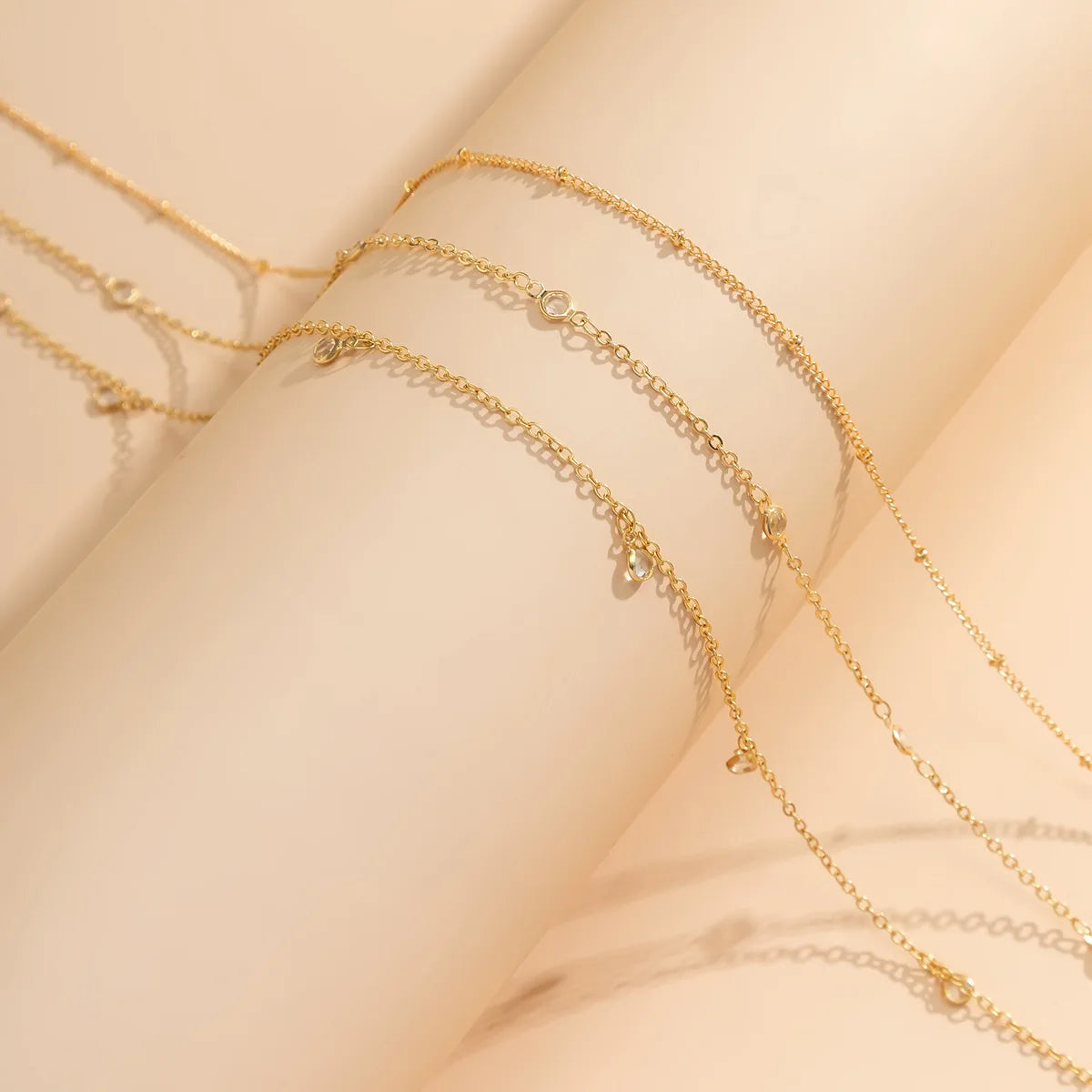 Sexy Round Clear Rhinestone Tassel Belly Chains For Women Gold Silver Color Metal Beach Link Chain Waist Body Jewelry Accessory - Kimlud