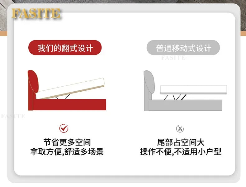 Premium High-quality New Arrival Technology Fabric Bed Small Unit, Master Bedroom, Large Bed, Light Luxury Nordic Fabric Bed