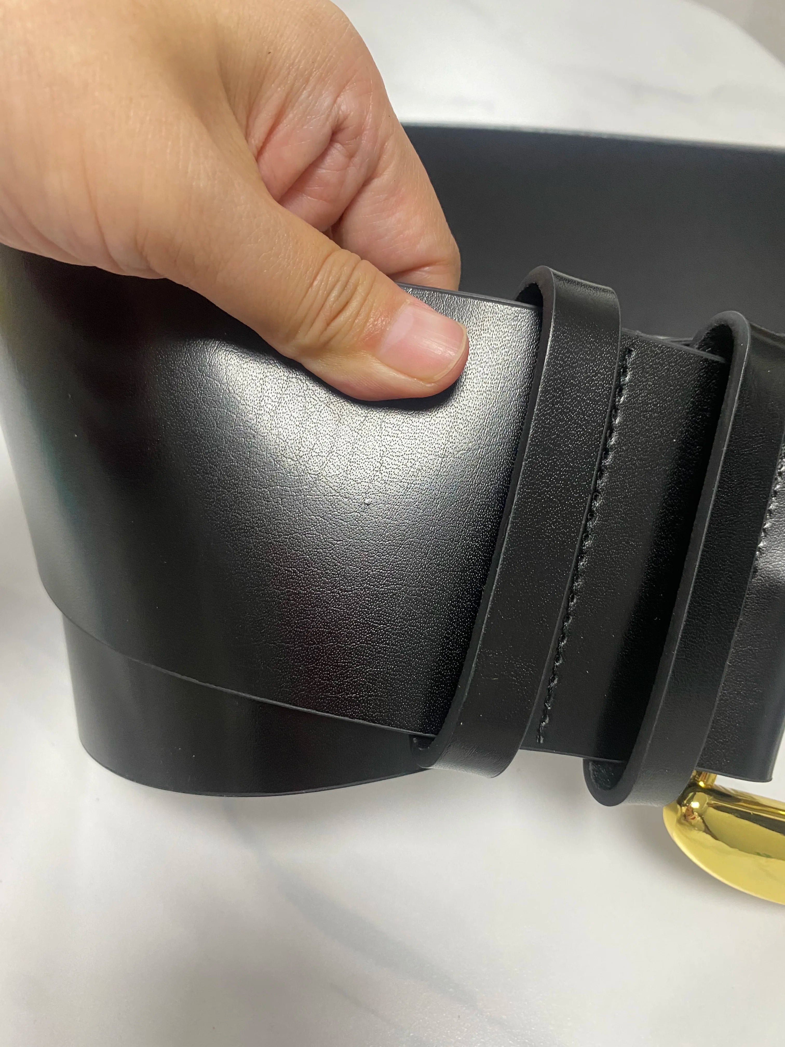 Women's Fashion Genuine Leather Corset Female Cummerbund Coat Waistband Dress Decration Wide Belt J107