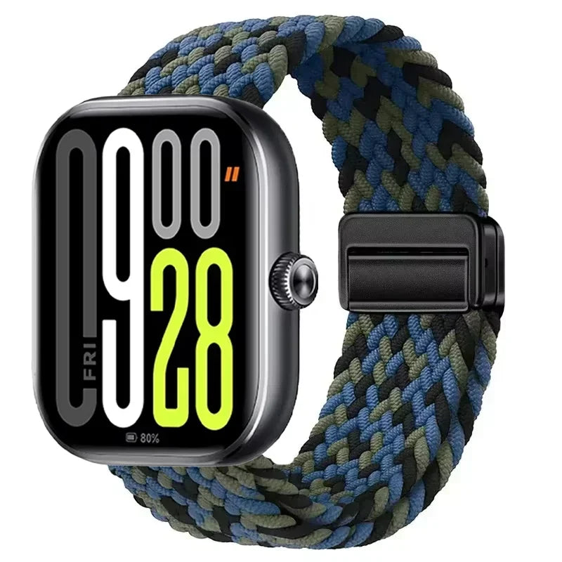 Magnetic Braided Nylon Loop Band for Xiaomi Redmi Watch 6 5 4 Strap Adjustable Sport Replacement Correa Bracelet Mi Band...