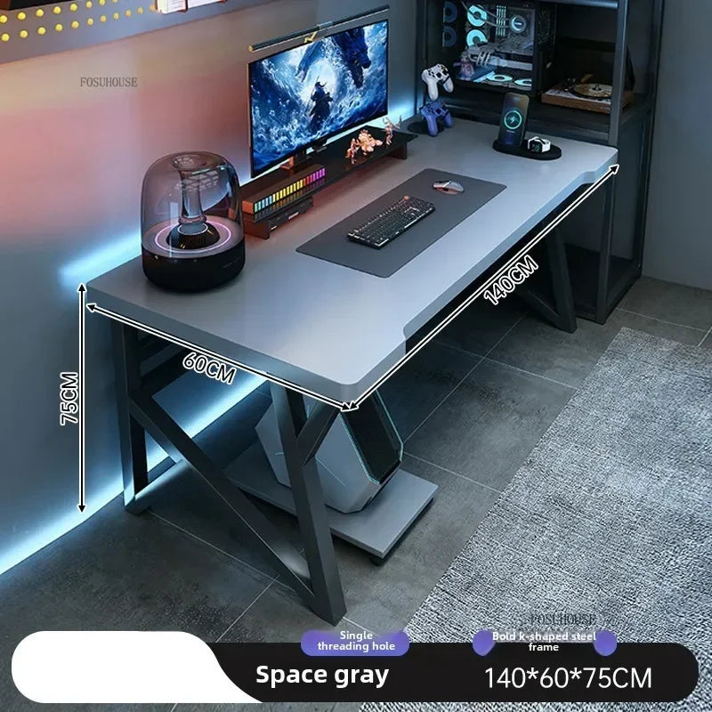Modern Double Computer Desks Home Desktop E-sports Gaming Table Bedroom Simple Desk Student Study Tables Office Furniture EE Z - Kimlud