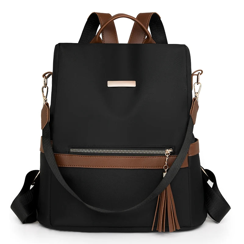 Fashion Anti-theft nylon Backpack Women Casual Waterproof School Bags for Teenage Multi-Function Shoulder Bags Travel Rucksack