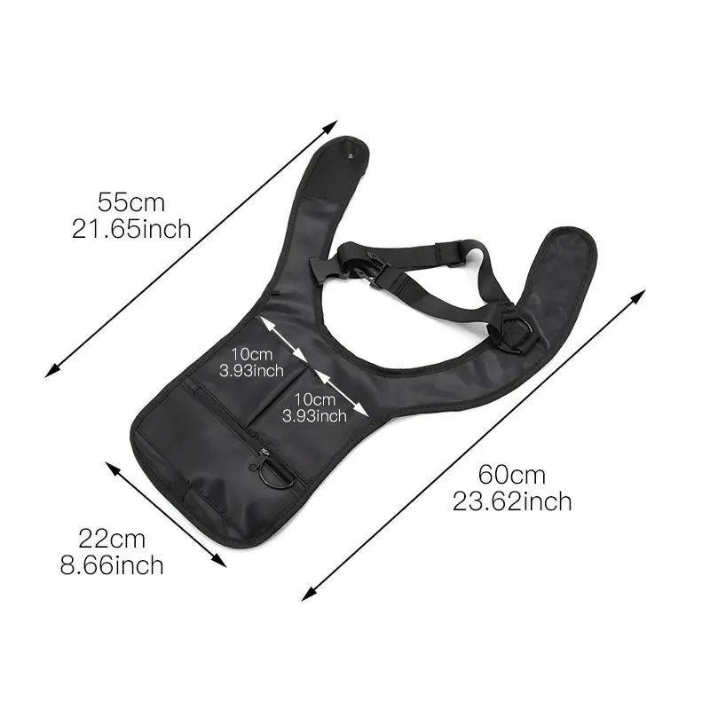 Travel Safe Anti-Theft Safety Hidden Underarm Shoulder Bag Double-Bag Design Pouch Secret Agent Shoulder Phone Case...