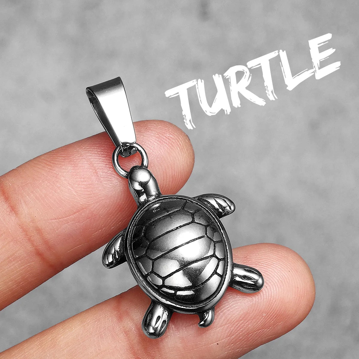 Amulet Sea Turtle Men Necklaces with Pendant Stainless Steel Punk Jewelry for Women Male Gift Daily Wear Hip Hop Accessories