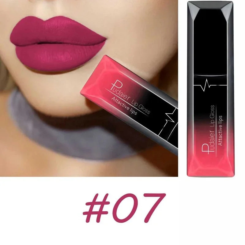 Velvet Matte Liquid Lipstick Waterproof 17 Long Lasting Colors Non Stick Cup Kissproof Smooth Soft Lip Makeup for Girls