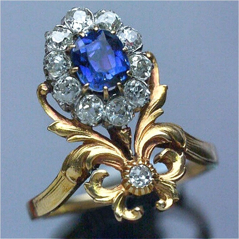 Gorgeous Palace Style Inlaid Synthetic Zirconia Golden Plated Ring for Women Vintage Elegant Banquet Festival Jewelry...
