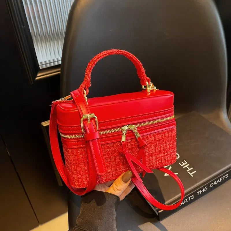 New Spring Summer Fashionable Handbag – Lightweight Portable Square Box Crossbody Bag for Stylish Daily Use | Kimlud Mid...