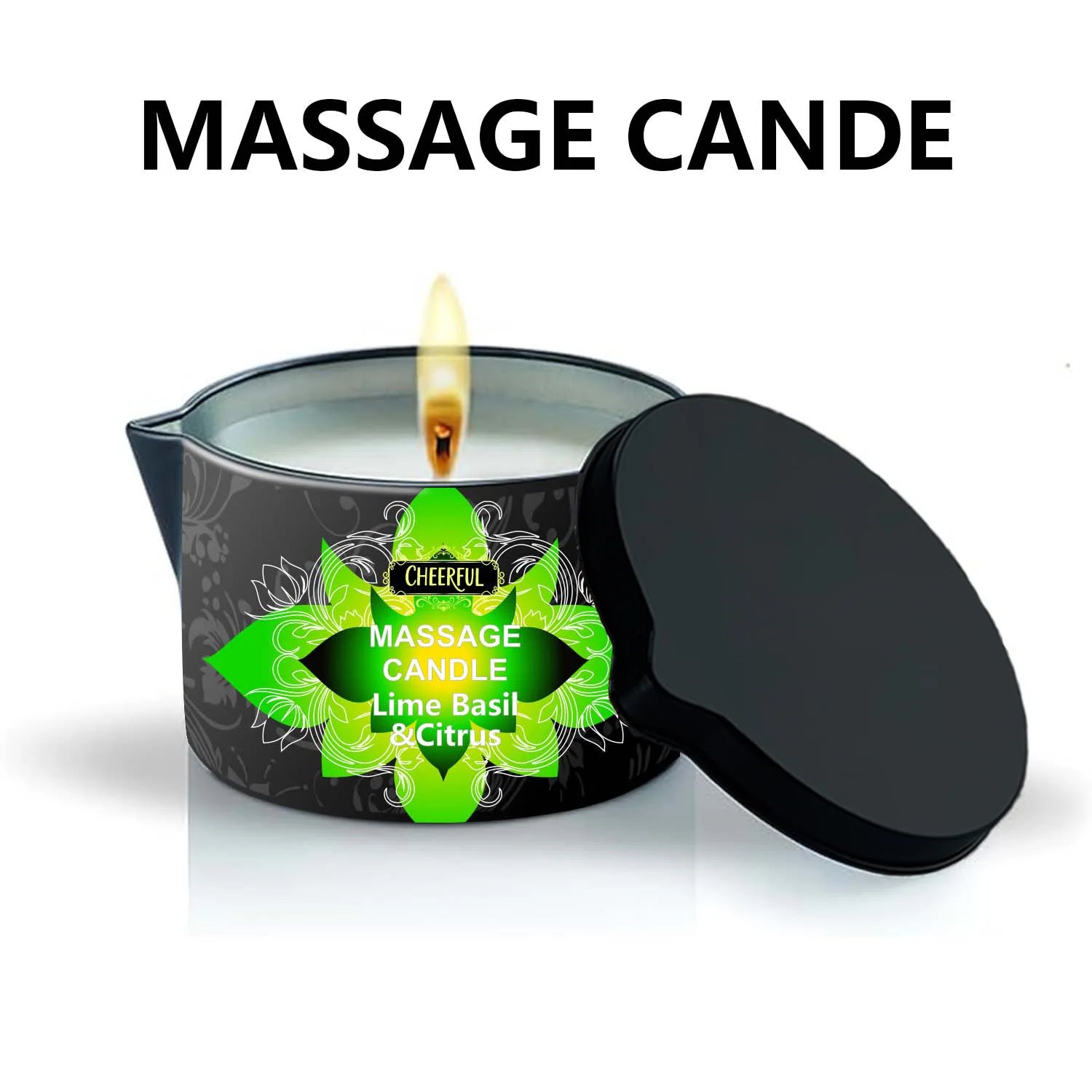 1PC Massage Oil Candles,luxury aromatherapy candles,for Stress Relief and SkinMoisturizing, SM Product Scented Candle Body Oil