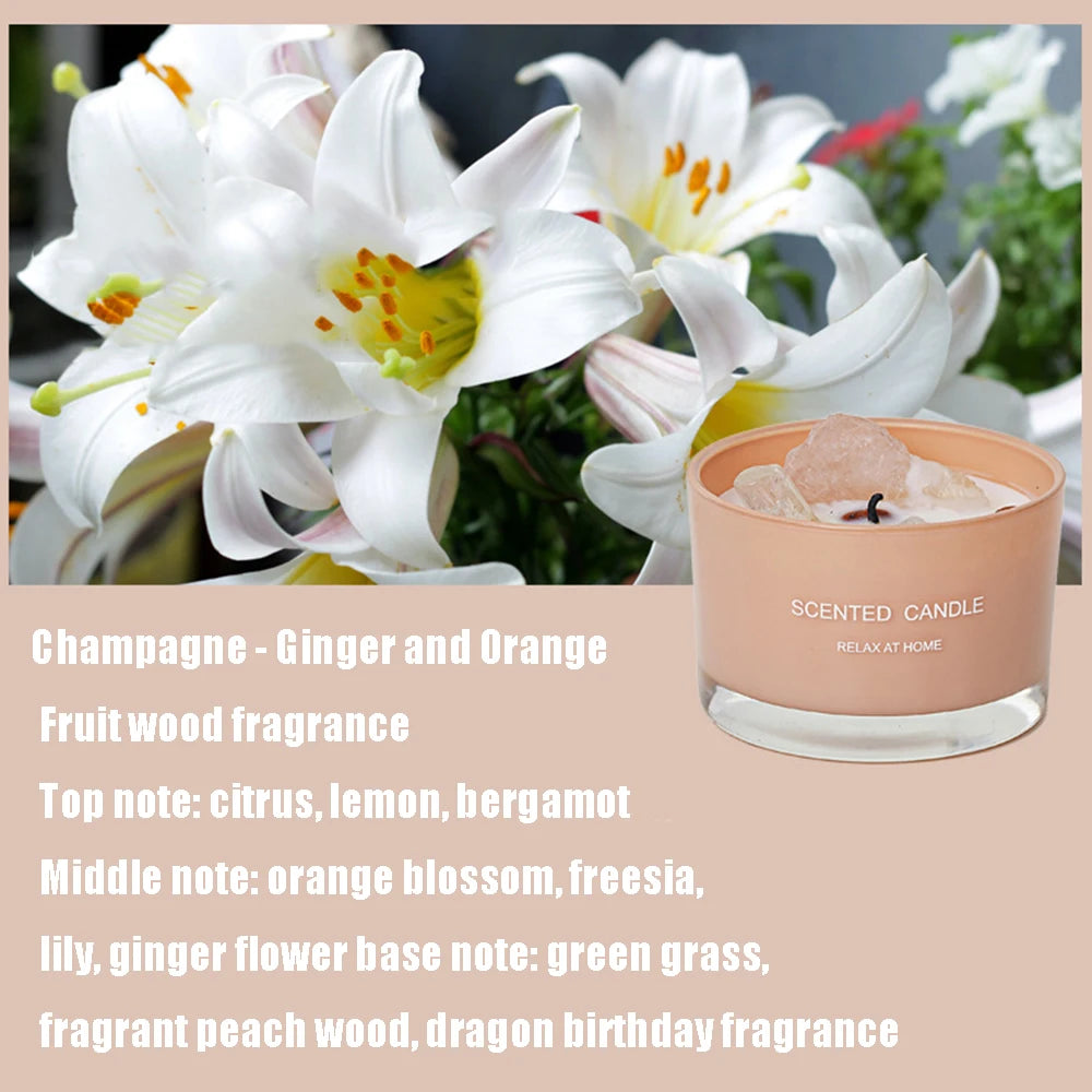 Scented Wax Candle Smokeless Aromatic Soybean Candles Aromatherapy Wedding Birthday Party Gift 2024 Christmas Home Decoration