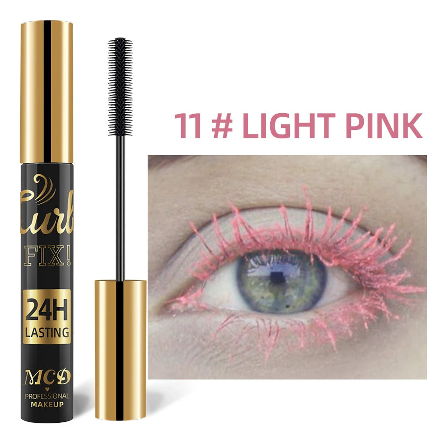 5D Waterproof Mascara Vibrant 9 Color-Lasting Curl Ink Formula -Eyeliner Extension Blue Green Black Eye Makeup Cosmetic