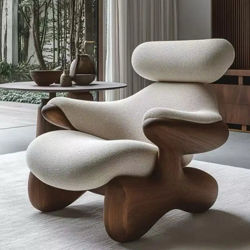 Beige Design Living Room Chairs Trending Italian Wooden Occasional Chairs Living Room Arm Ergonomic Fauteuils De Salon Furniture - Kimlud