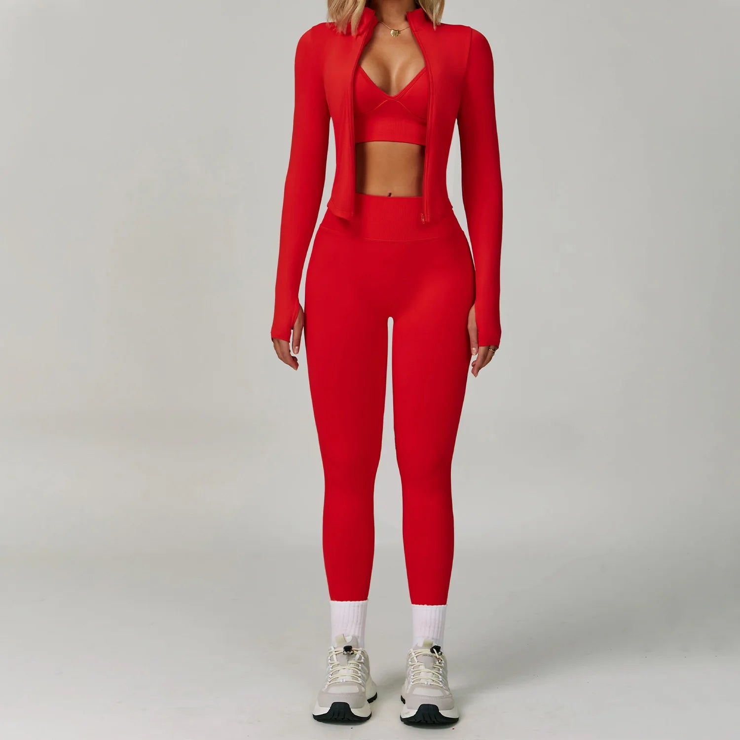 2/3PCS Seamless Sport Yoga Set Women's Breathable High Waist Fitness Sportwear Women Sports underwear Set Gym Workout Clothes - Kimlud