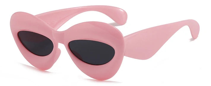 Candy Color Sexy Lip Y2k Cat Eye Sunglasses For Women Luxury Brand Yellow Blue Gradient Sun Glasses Men Punk Hip Hop...