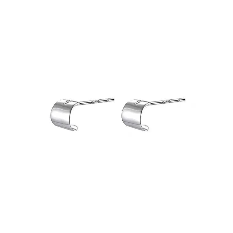 Unique Geometric Irregular Striped Large Ear Buckle Earrings for Women Creative Metal Gold Color Fan Shaped Earring...