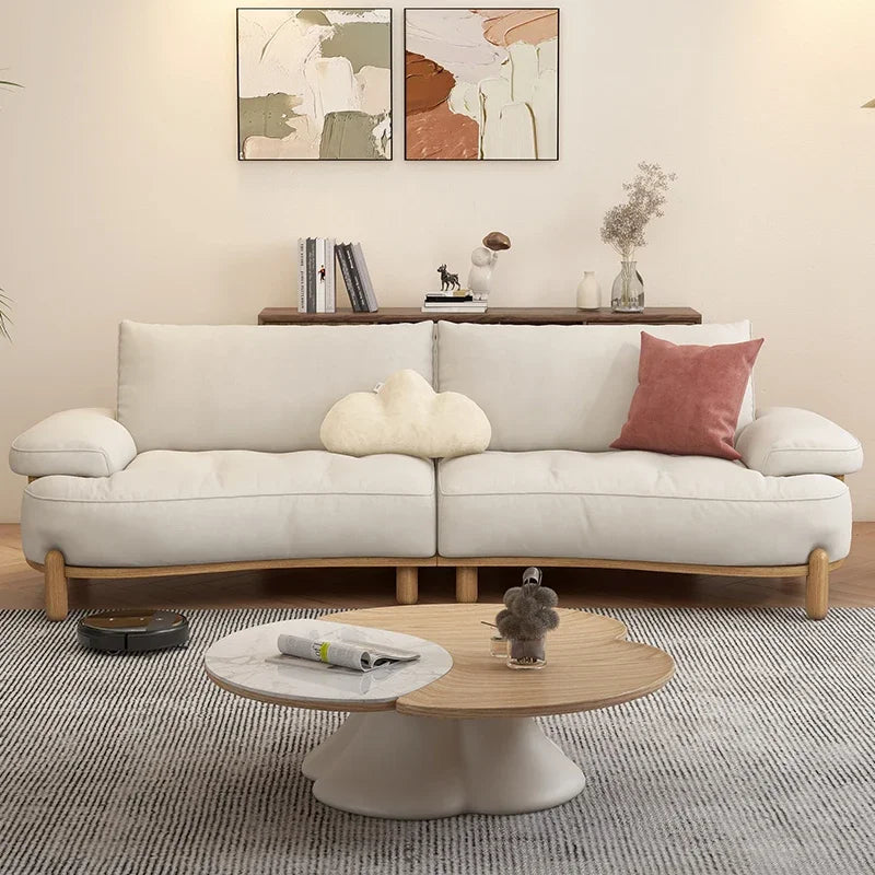 Modern Cute Foam Sofa Modern Europe Girl 3 Seater White Sofa Reading Designer Muebles Para Dormitorio Living Room Furniture - Kimlud