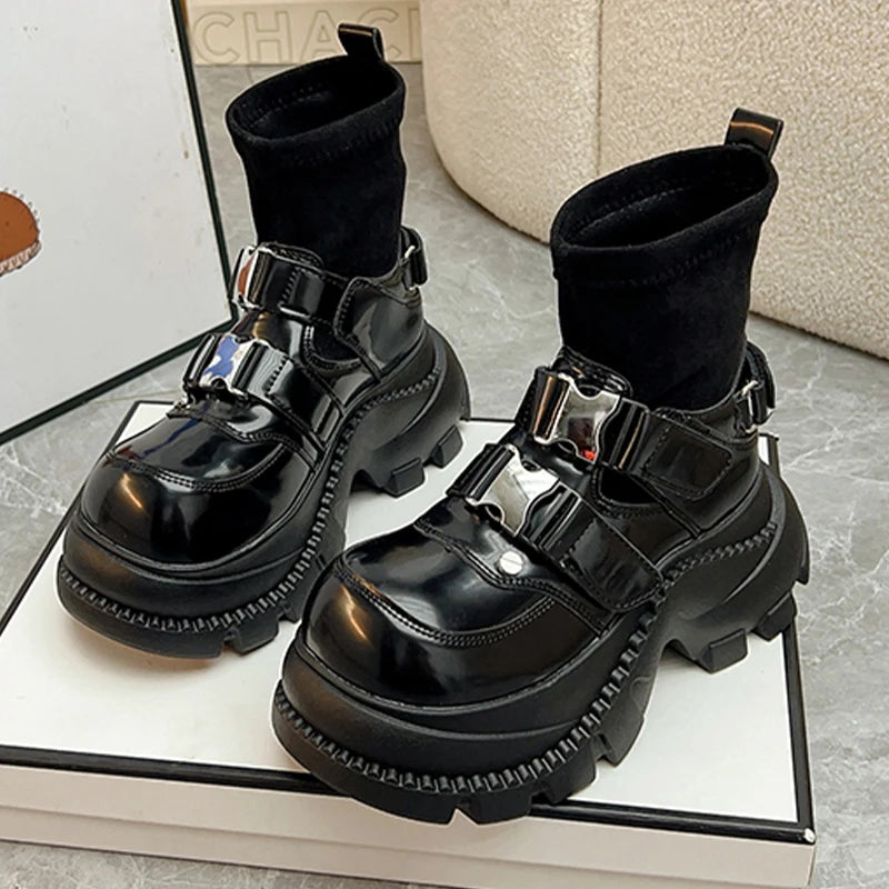 Designer New Women Ankle Boots Flats Platform Shoes Sport Chelsea Boots 2025 Winter Fashion Goth Shoes Casual Running...