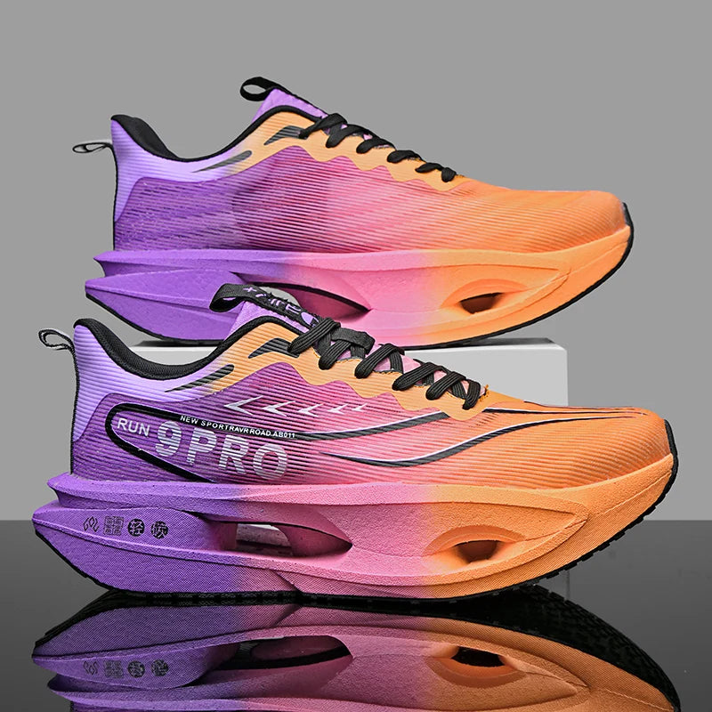 Carbon Board Marathon Running Shoes Men Comfortable Athletic Women's Sneakers Breathable Walking Basketball Sneakers Men