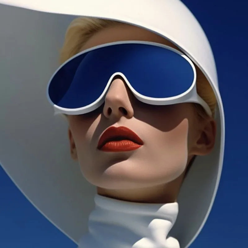 Y2K Brand Designer Oversized Pilot Sunglasses Women for Men Popular Sun Glasses Vintage Eyeglasses Punk Luxury Sport...