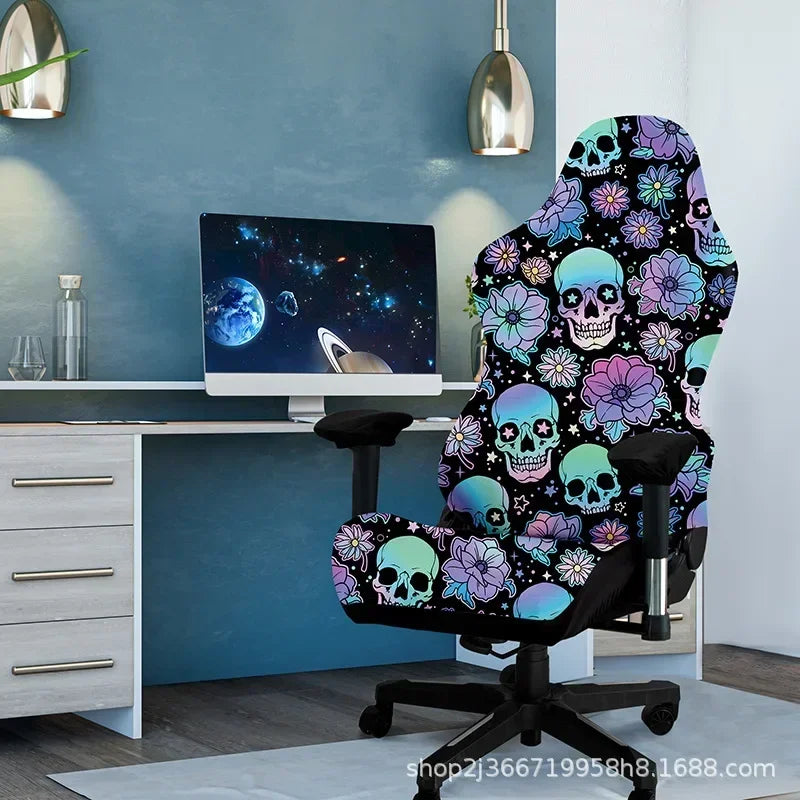 One-Piece Stretch Gaming Chair Cover Brilliant Green Light Chair Cover High Elasticity for Office Gaming Chairs Home Decoration - Kimlud