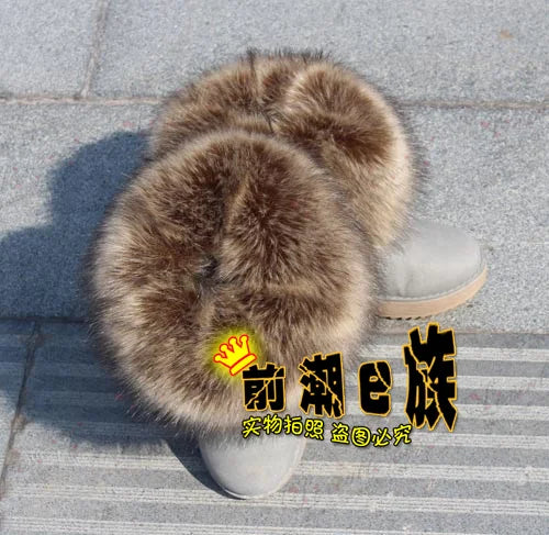 Luxury Faux Fur Fox Artificial Raccoon Shoes Cover Leg Warmers Ankle Boots Feet Cuffs Socks Cover Shoes Sleeve Elastic DIY - Kimlud