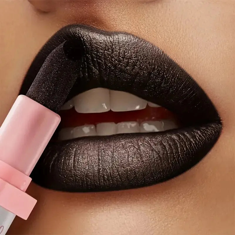 Shiny Pearl Lipstick Waterproof, Long Lasting Moisturizing Lip Color, Creates Full Plump Sexy Lips for Party Look