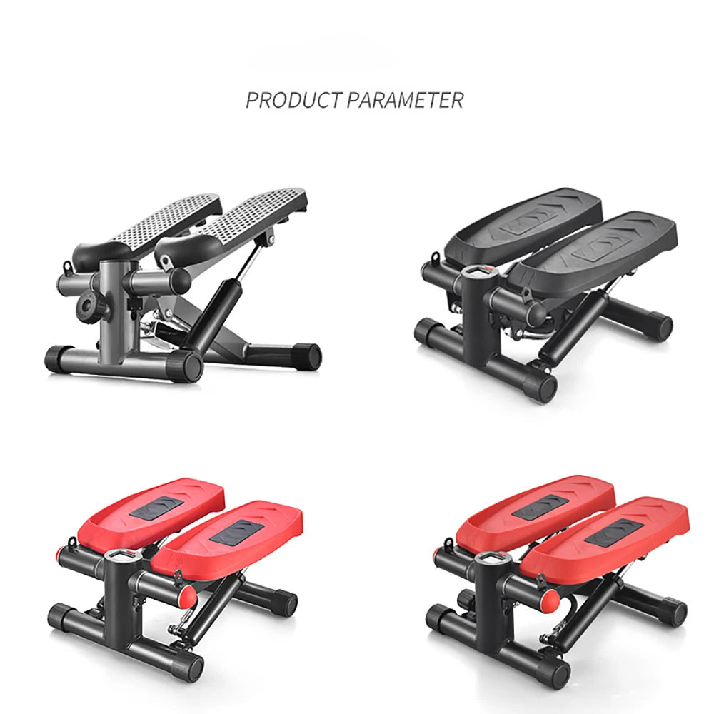 Mini Stepper Pedal Stepper Max 120kg Fitness Stepper LED Display Slimming Treadmill with Pull Rope Exercise Equipment