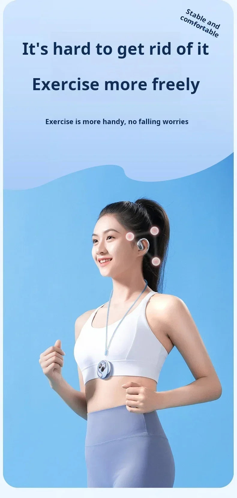 Origin Bluetooth Wireless Earphones AI Real Time Translation Earbuds for Xiaomi OWS Ear Hook Headset HD Call Music Headphone - Kimlud