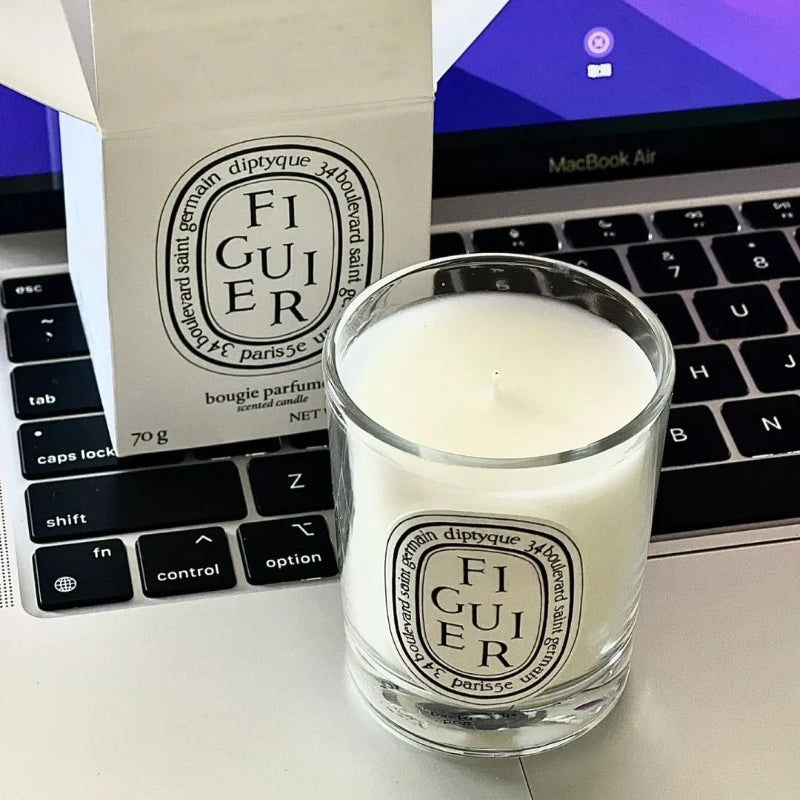 70g Classic Aromatherapy Candle Fig Natural Plant Essential Oil Amber Scented Candle Home Tuberose Fragrance Decoration Gift