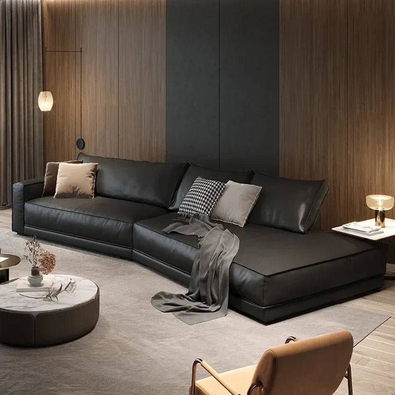 Large Filler Beige Sofas Wood Design Reclining Designer Luxury Couch Lounges Modular Nordic Sofa Perezoso Unique...