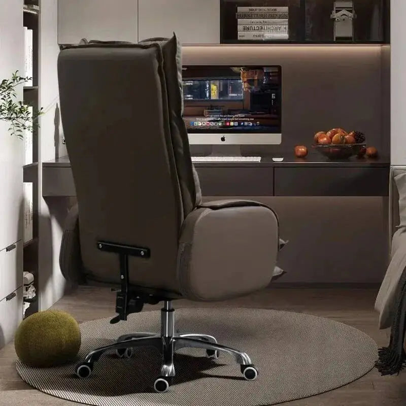 Recliner Ergonomic Office Chairs Computer Boss Leather Executive Chair Lounge Swivel Cadeira De Escritorio Office...
